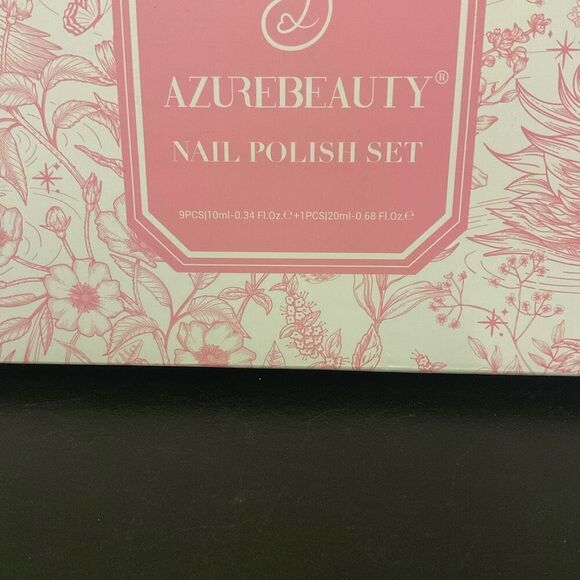 Brand New Azure Beauty 10 Piece Nail Polish Set Multi Colored With Box - Picture 2 of 8